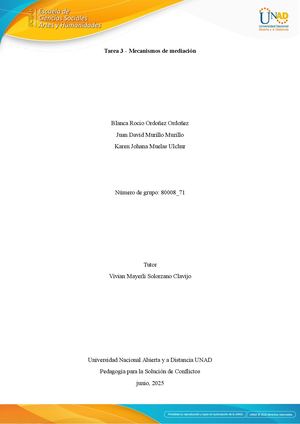 Anexo 6 Plantilla Tarea 3 Mecanismos De Mediación Matriz De Análisis (1)