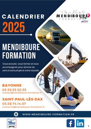 Calendrier 2025 2nd Semestre