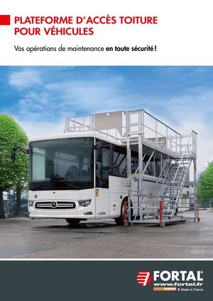 Plateforme d'accès pour toiture de véhicules