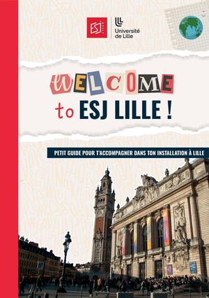 2025-2026 : Livret d'accueil ESJ Lille Étudiant(e)s Internationaux