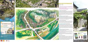 Plan village de La Malène