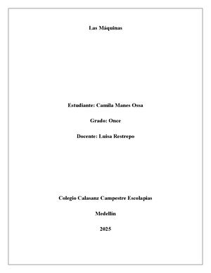 Las Máquinas simples y complejas