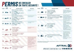 Affiche Permis Aftral