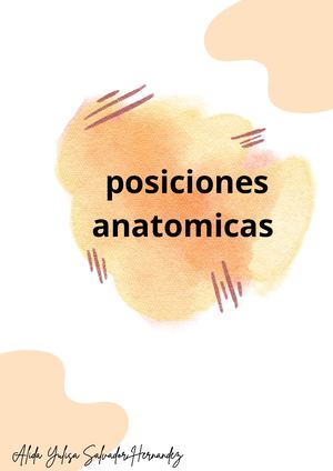 Posiciones Anatomicas