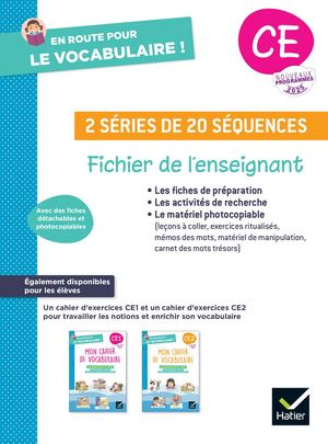 En route pour le vocabulaire ! CE - Ed. 2025 - Fichier de l'enseignant