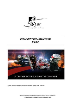 RÈGLEMENT DÉPARTEMENTAL D.E.C.I. et RDDECI
