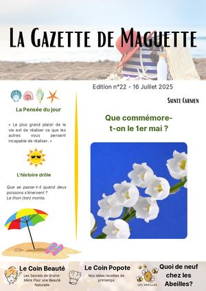 Gazette du 16 Juillet 2025
