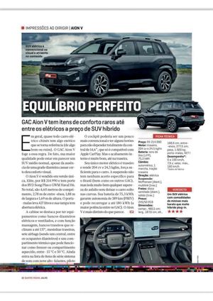 Gac - Quatro Rodas - Aion V