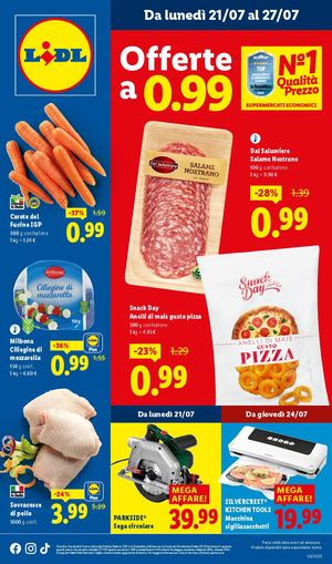 LIDL Offerte Valide Dal 21 07 Al 27 07 Volantino Settimanale 01