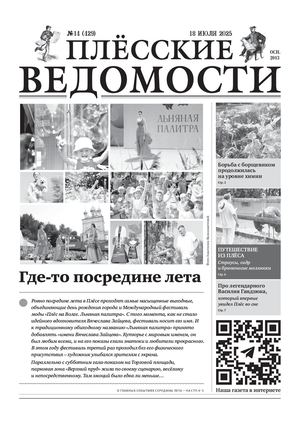 Газета "Плёсские ведомости". Выпуск №429