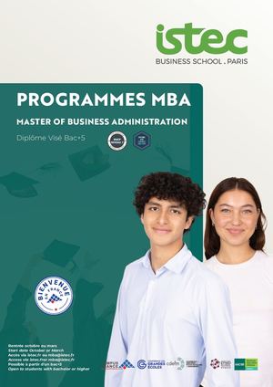 Plaquette MBA 2025-2026
