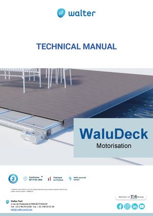 Technical Manual Walu Deck Motorisation EN