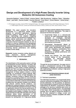 Technical paper - Powertrain
