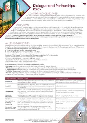 Dialogue and Partnerships Policy