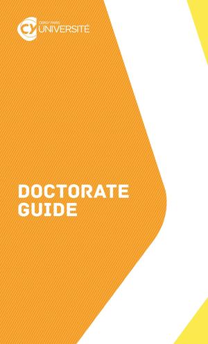 CY Phd Student Guide