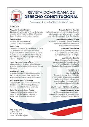 Revista Dominicana De Derecho Constitucional Año 7 Número 1