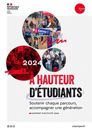 Rapport d'activité 2024 -  Crous de Lyon