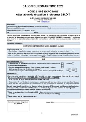 Notice Sps Euromaritime 2026