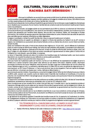 Cp Cgtspectacle Cultures Toujours En Lutte 18072025