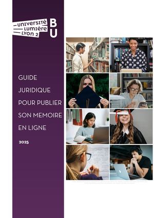 Guide juridique pour publier son mémoire en ligne