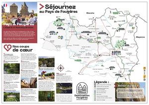 Carte touristique de Destination Fougères