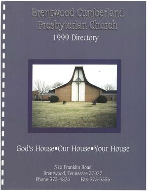 Brentwood Tn 1999 Membership Directory