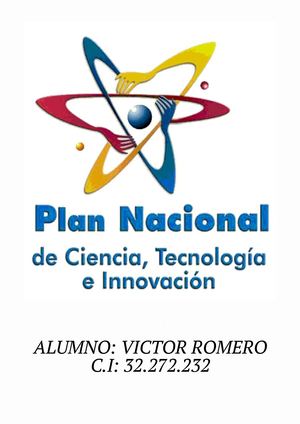 PLAN NACIONAL DE CIENCIA Y TECNOLOGIA