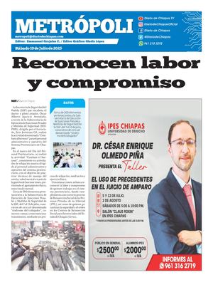Metrópoli Sábado 19 De Julio De 2025