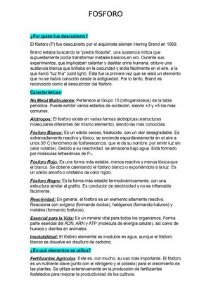 Fosforo