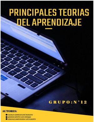 PRINCIPALES TEORIAS DEL APRENDIZAJE