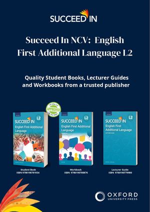 Succeed In NCV L2 English First Additional L Brochure