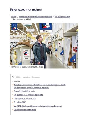 Extranet Cofaq Programme De Fidélité