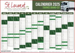 Calendrier Grand Est 2025