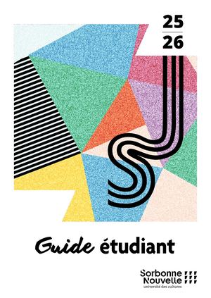 Guide étudiant 2025-26 - Sorbonne Nouvelle
