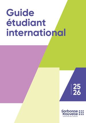 Guide étudiant international 2025-26 - Sorbonne Nouvelle