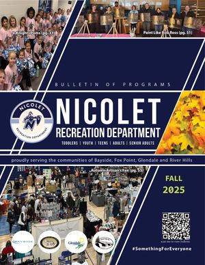2025 Nicolet Recreation Department Fall Bulletin Of Programs