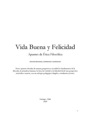 Vida Buena Y Felicidad 2nd Edition