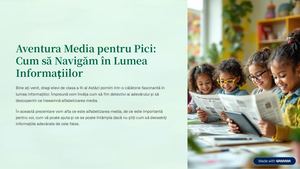 Aventura Media Pentru Pici: Cum Sa Navigam In Lumea Informatiilor