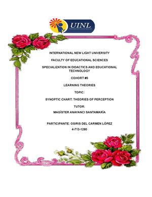 Cuadro Sinoptico En Ingles N L Osi