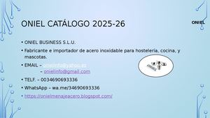 Oniel Catalogo 25 26