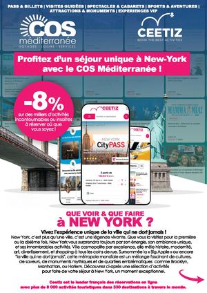 Ceetiz New York Excursions, Visites & Activites