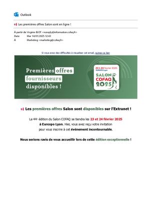 Salon Cofaq 2025 Offres Fournisseurs