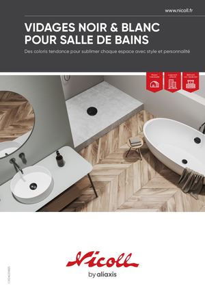 VIDAGES NOIR & BLANC POUR SALLE DE BAINS