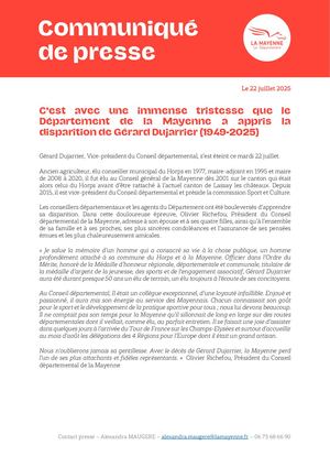 Disparition de Gérard Dujarrier (1949 2025)