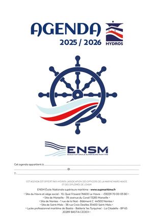 Agenda de l'ENSM 2025-26