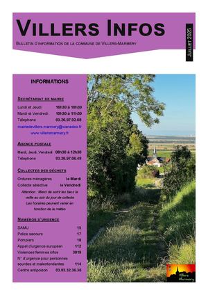 VILLERS INFOS - JUILLET 2025