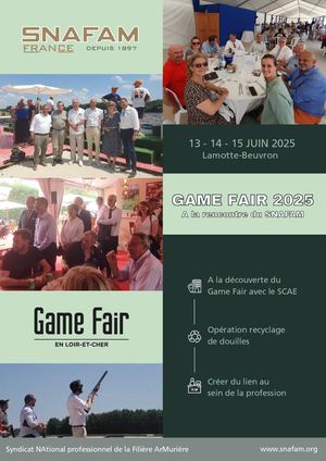 Game Fair 2025 - la rencontre du SNAFAM