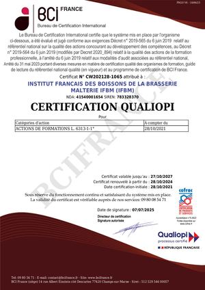 Certificat Qualiopi Agrobio