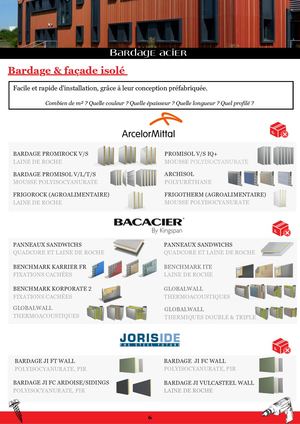 Catalogue de Bardage Au Faite 90