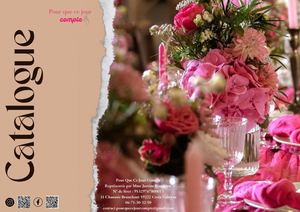 Catalogue – Location de décoration mariage et événements – Nord (59)